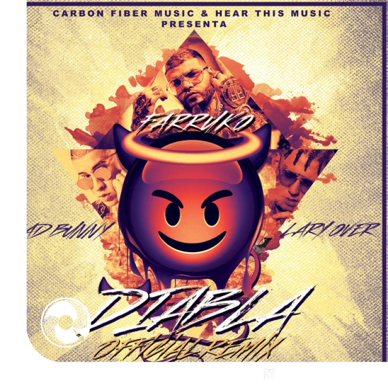 Diabla Official Remix Carbon Fiber Music, Farruko, Lary Over