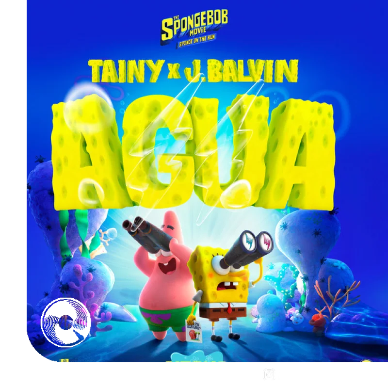 آهنگ  Agua with Music From Sponge On The Run Movie Tainy از  J Balvin